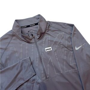 Nike Running Dri Fit Gray Half Zip Man’s XXL Half Zip Lightweight Jacket Shirt